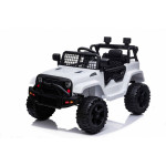 Elektrické autíčko - Jeep Dark Night - nelakované - biele